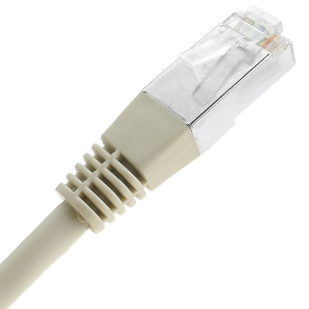 Cable de red ethernet Cat. 5e FTP de 15 m de color gris