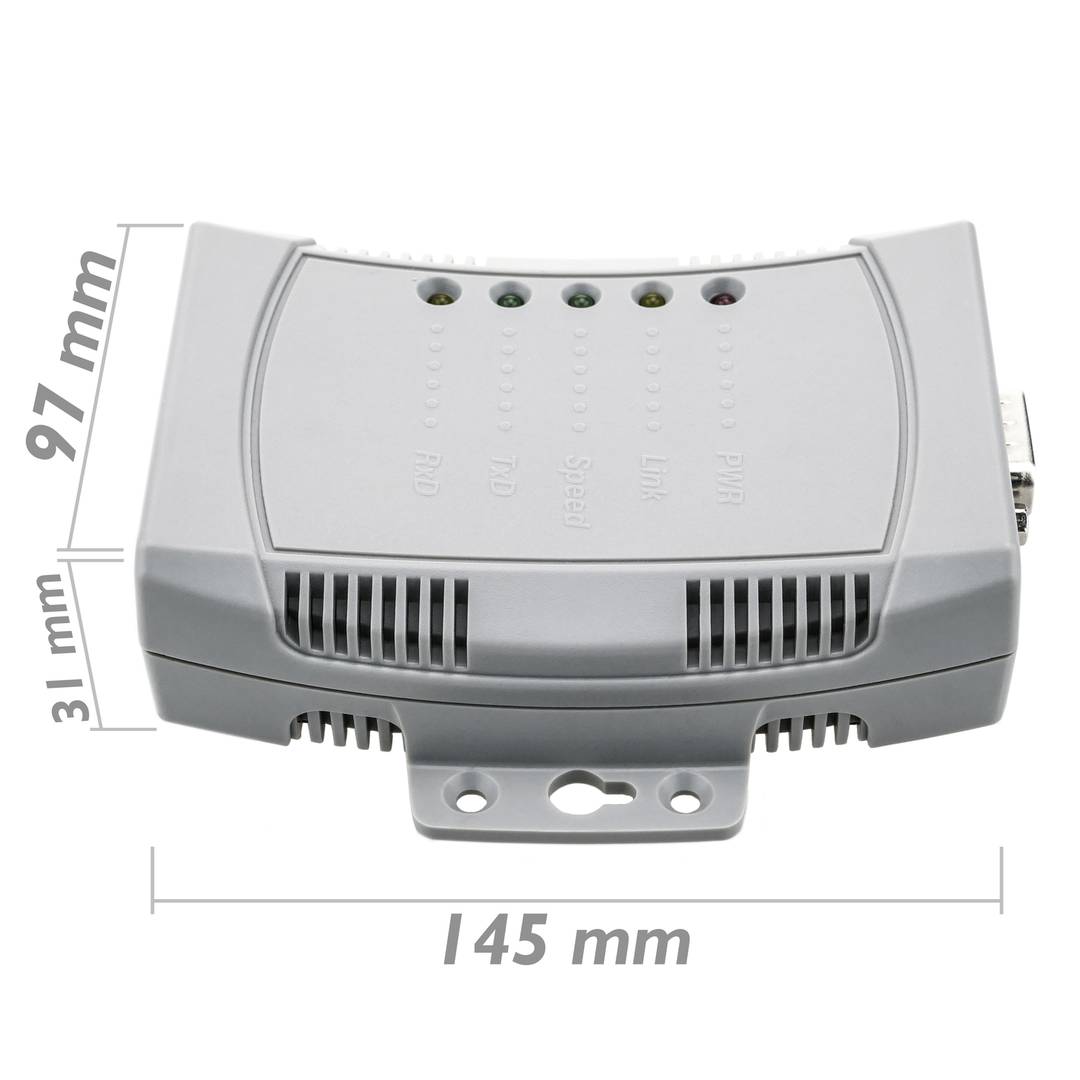 Servidor serial 1 x RS232 para ethernet TCP IP UDP RJ45 10/100 Mbps NCOM-111