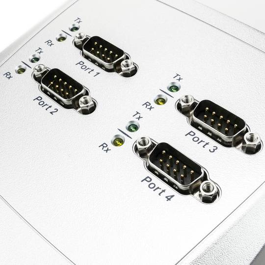 Servidor serial 4 x RS232 para ethernet TCP IP UDP RJ45 10/100 Mbps NCOM-411