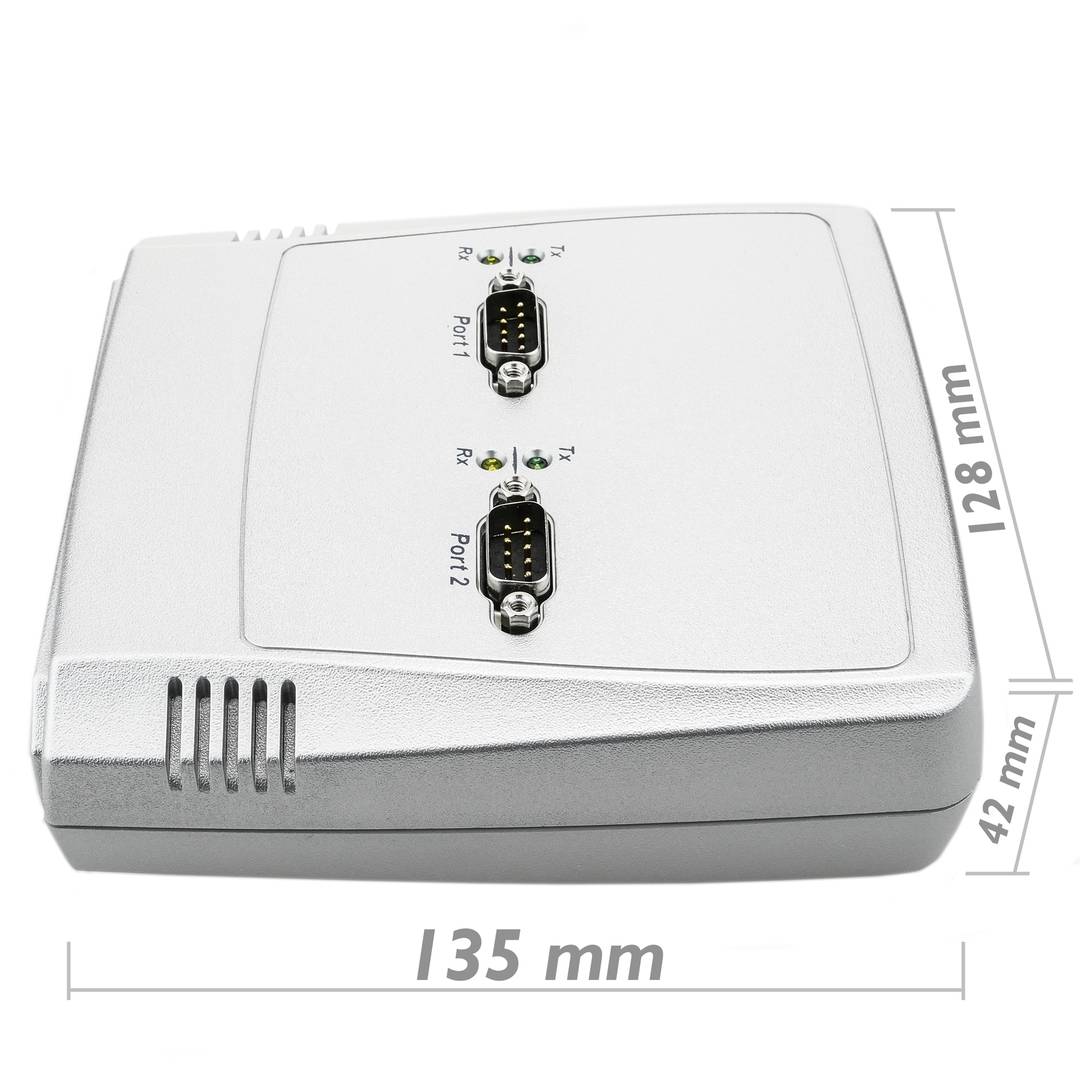 Servidor serie 2 x RS232 RS422 RS485 a ethernet TCP IP UDP RJ45 10/100 Mbps NCOM-213