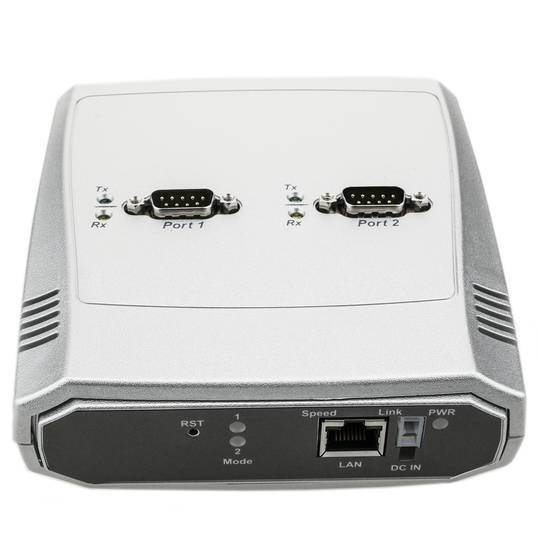 Servidor serie 2 x RS232 RS422 RS485 a ethernet TCP IP UDP RJ45 10/100 Mbps NCOM-213