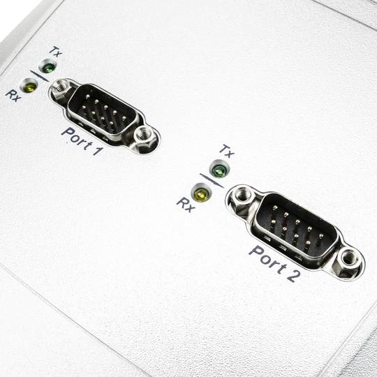 Servidor serie 2 x RS232 RS422 RS485 a ethernet TCP IP UDP RJ45 10/100 Mbps NCOM-213