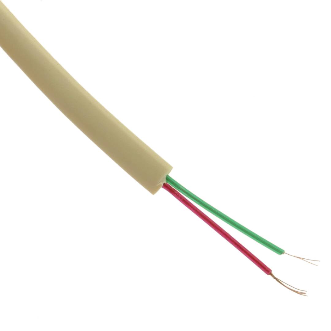 Bobina de cable telefónico plano de 2 hilos color beige bobina 100m -  Cablematic