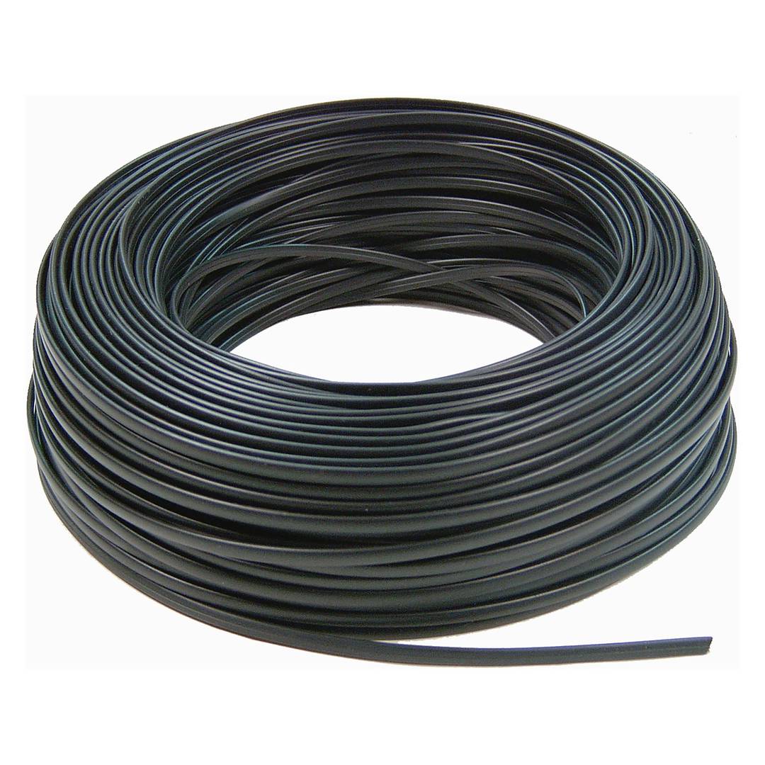 Coil Telephone Cable Flexible Black 4-Wire (100m) - Cablematic