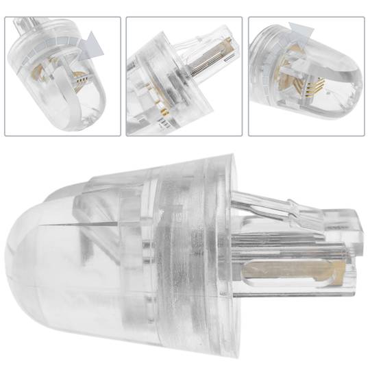 Adaptateur téléphonique RJ9 pour combiné avec rotation