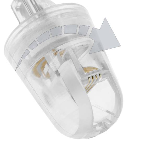 Adaptateur téléphonique RJ9 pour combiné avec rotation