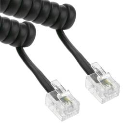 Curly phone cord and RJ11 4 wire 5m