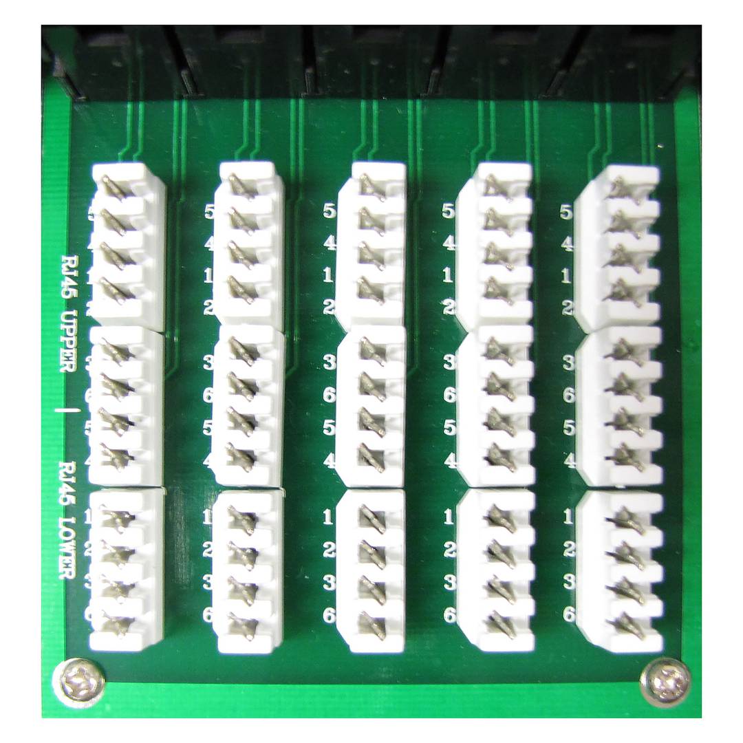 Patch panell de 50 RJ45 Cat.3 1U (8P4C) negre en calaix extraïble