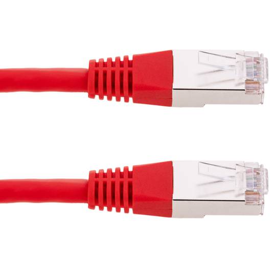 Cable de red ethernet Cat. 6 FTP de 0,5 m de color rojo