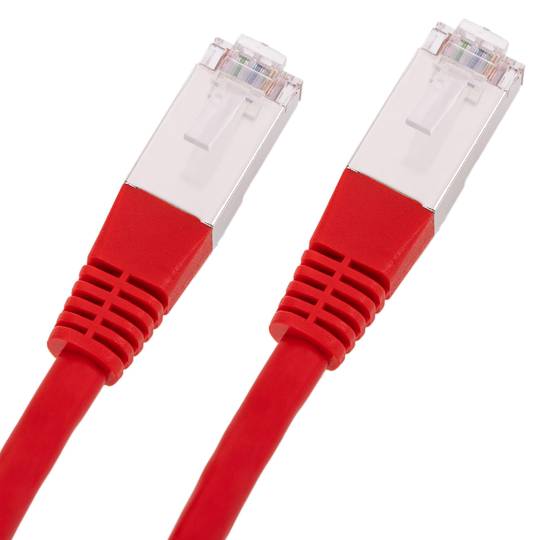 Cable de red ethernet Cat. 6 FTP de 0,5 m de color rojo