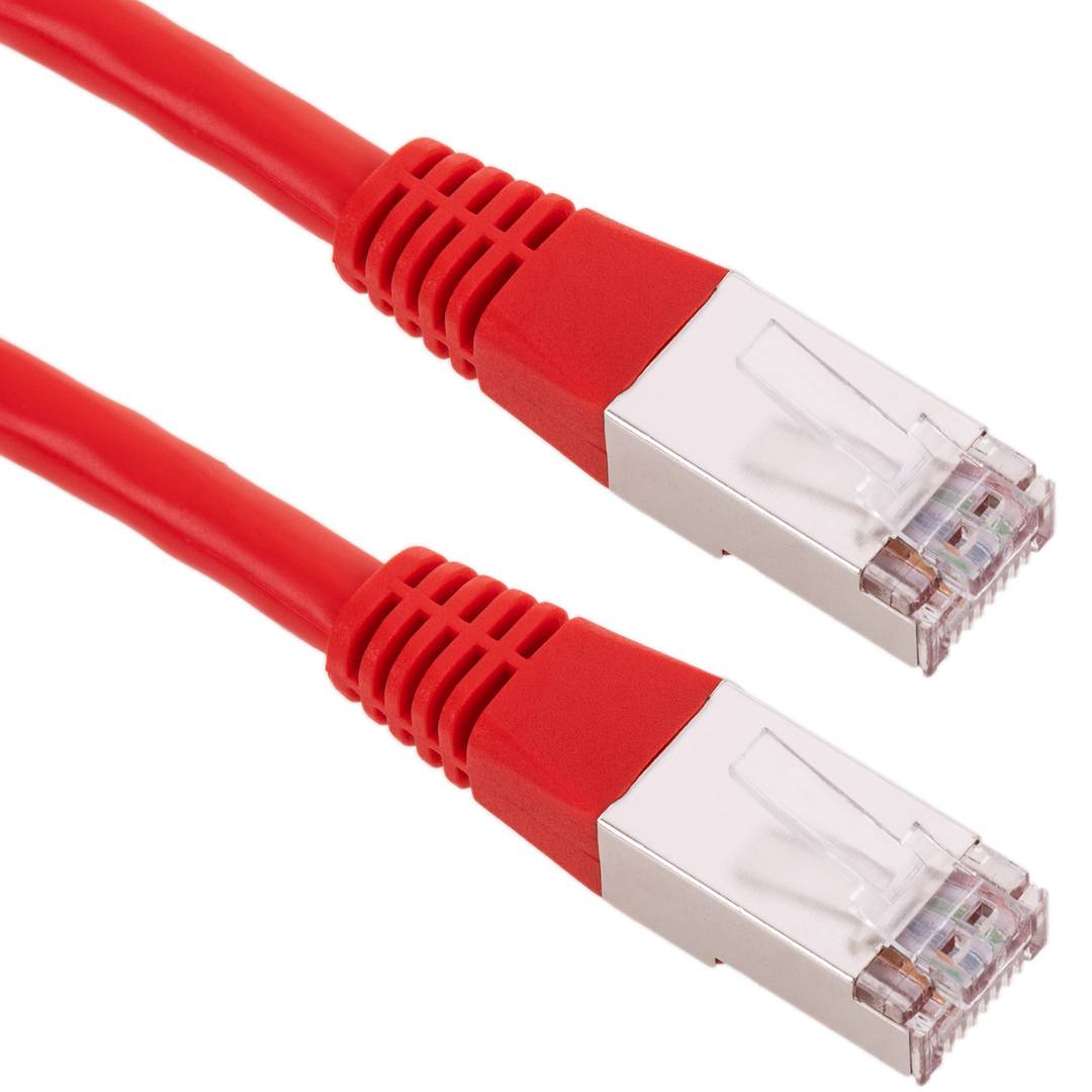 Kabel sieciowy Ethernet kat. 6 FTP o długości 2 m, czerwony
