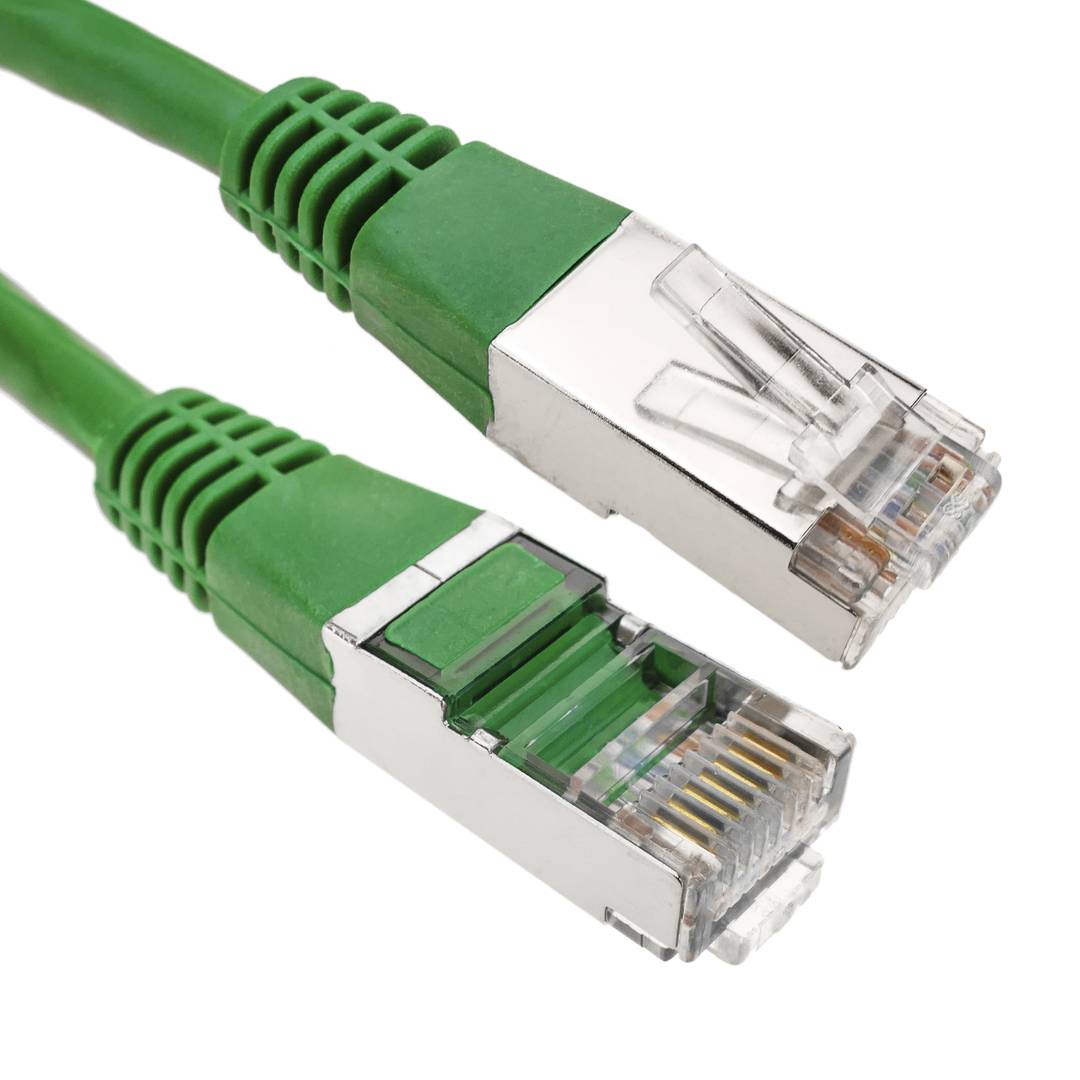 Kabel FTP kategoria 6 zielony 25 cm