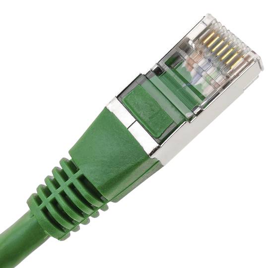 Kabel FTP kategoria 6 zielony 25 cm