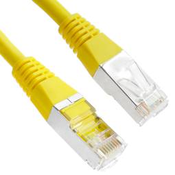 Kabel FTP kategoria 6 żółty 5m