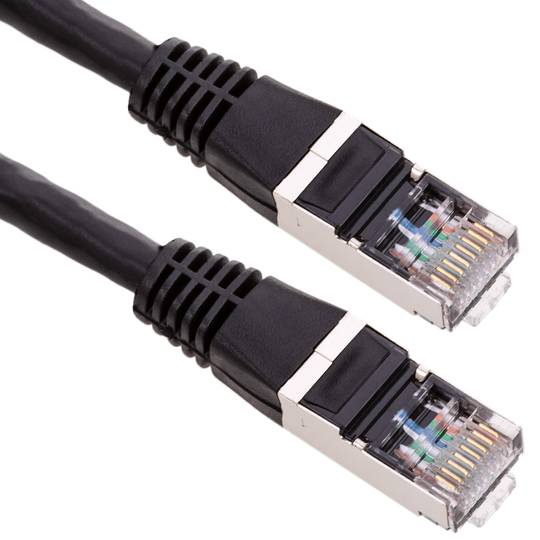 FTP Kategorie 6 Schwarz-Kabel 2m