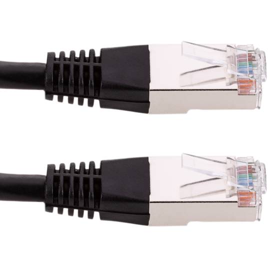 Cable FTP categoría 6 negro 3m