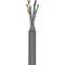 Bobina de cable de red ethernet Cat.6a S/FTP de 50 m de color gris
