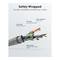 Bobina de cable de red ethernet Cat.6a S/FTP de 50 m de color gris
