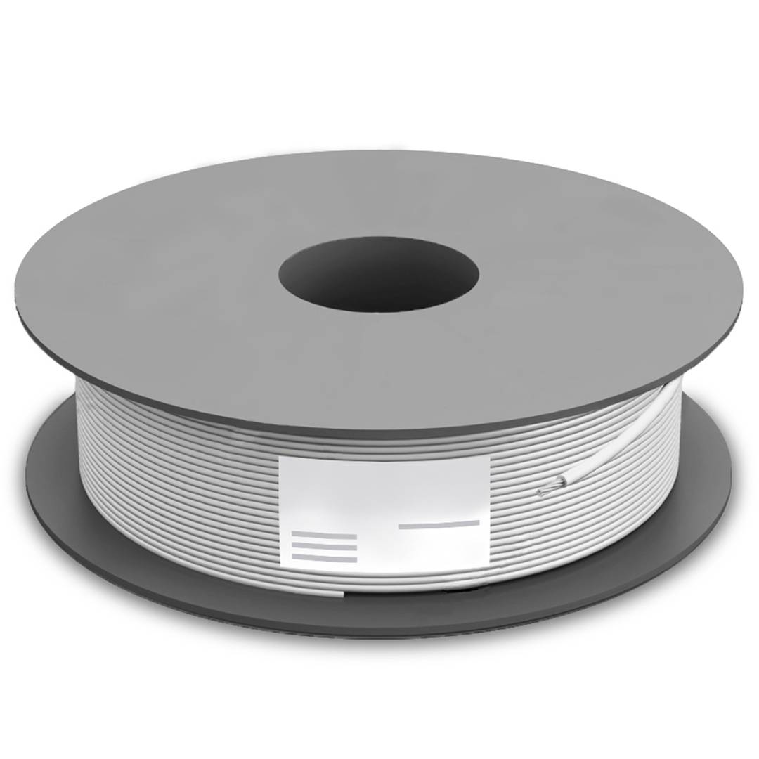 Bobina de cable de red ethernet Cat.6a S/FTP de 100 m de color gris