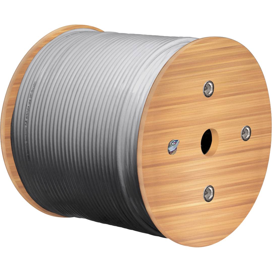 Netzwerkkabelrolle Cat.6a S/FTP 305 m grau