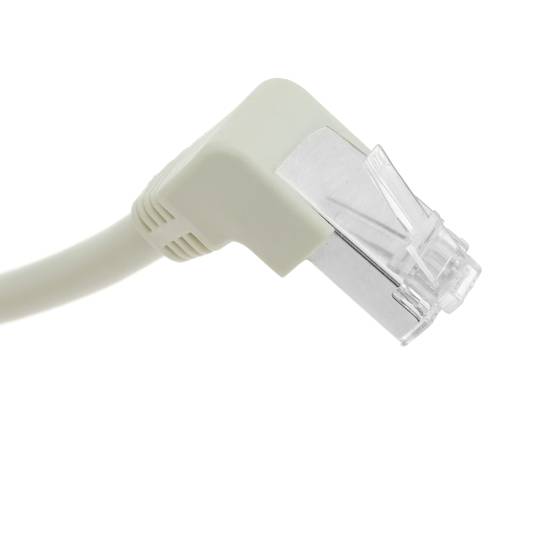 Cat6 Ethernet Calbe 90 gradi ad angolo retto bianco RJ45 cavo