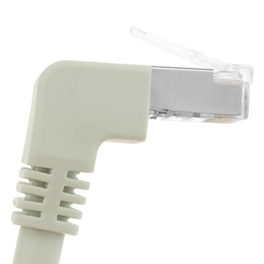 Cabo de rede de categoria 6 Cat.6 RJ45 ângulo certo FTP 24AWG LAN de 2 m