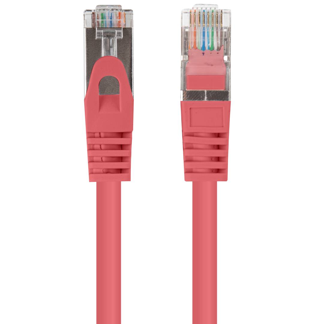 Cable de red ethernet Cat. 6 FTP de 0,25 m de color rojo PCF6-10CC-0025-R