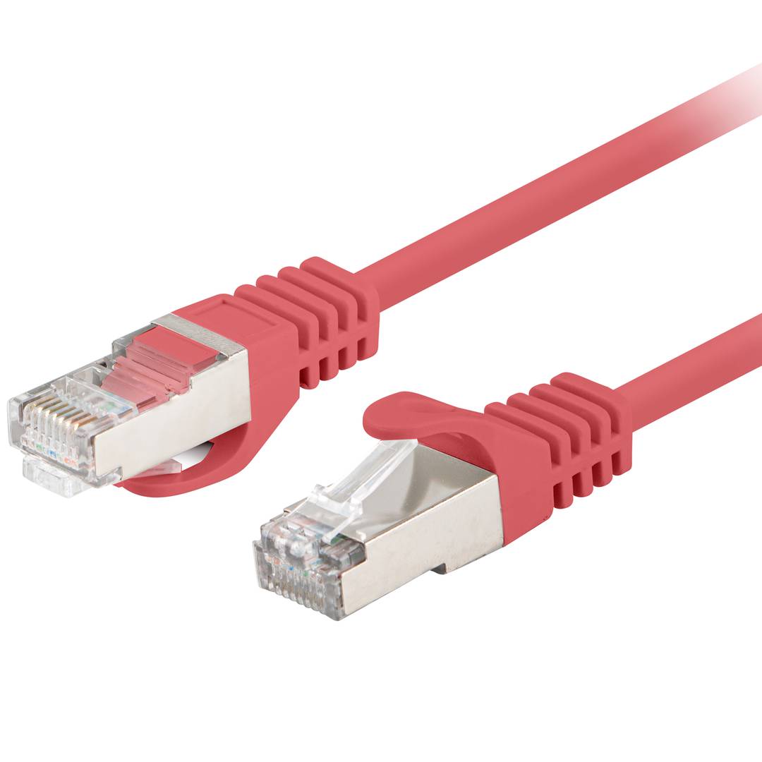 Packung mit 10 Einheiten Lanberg Cat 6 FTP-Netzwerkkabel 0,5 m rote Farbe PCF6-20CC-0050-R