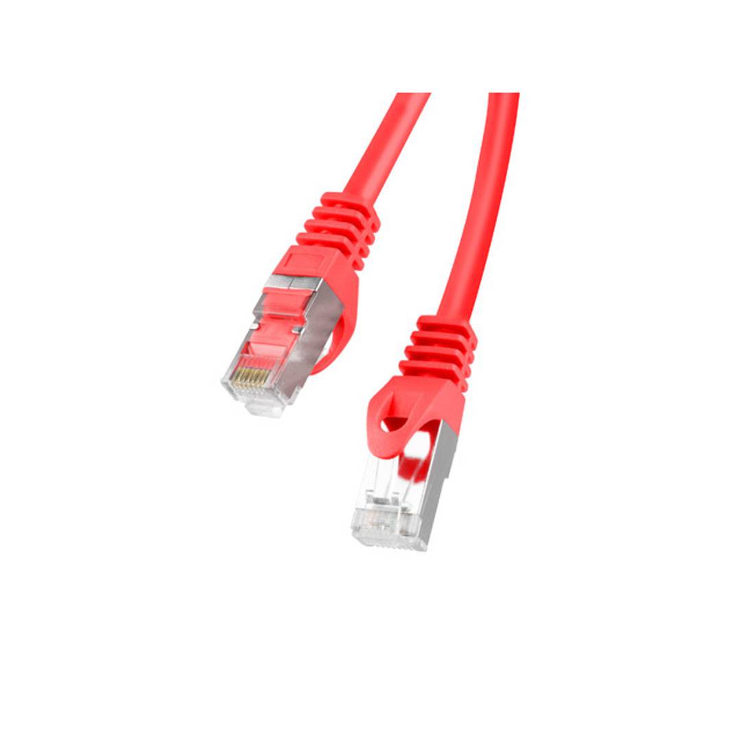 Câble réseau Lanberg cat.6 FTP 1m couleur rouge PCF6-10CC-0100-R