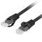 Cable de xarxa de Lanberg cat6 F/UTP (FTP) de 0,25 m amb connectors RJ-45 als dos extrems PCU6-10CU-0025-BK