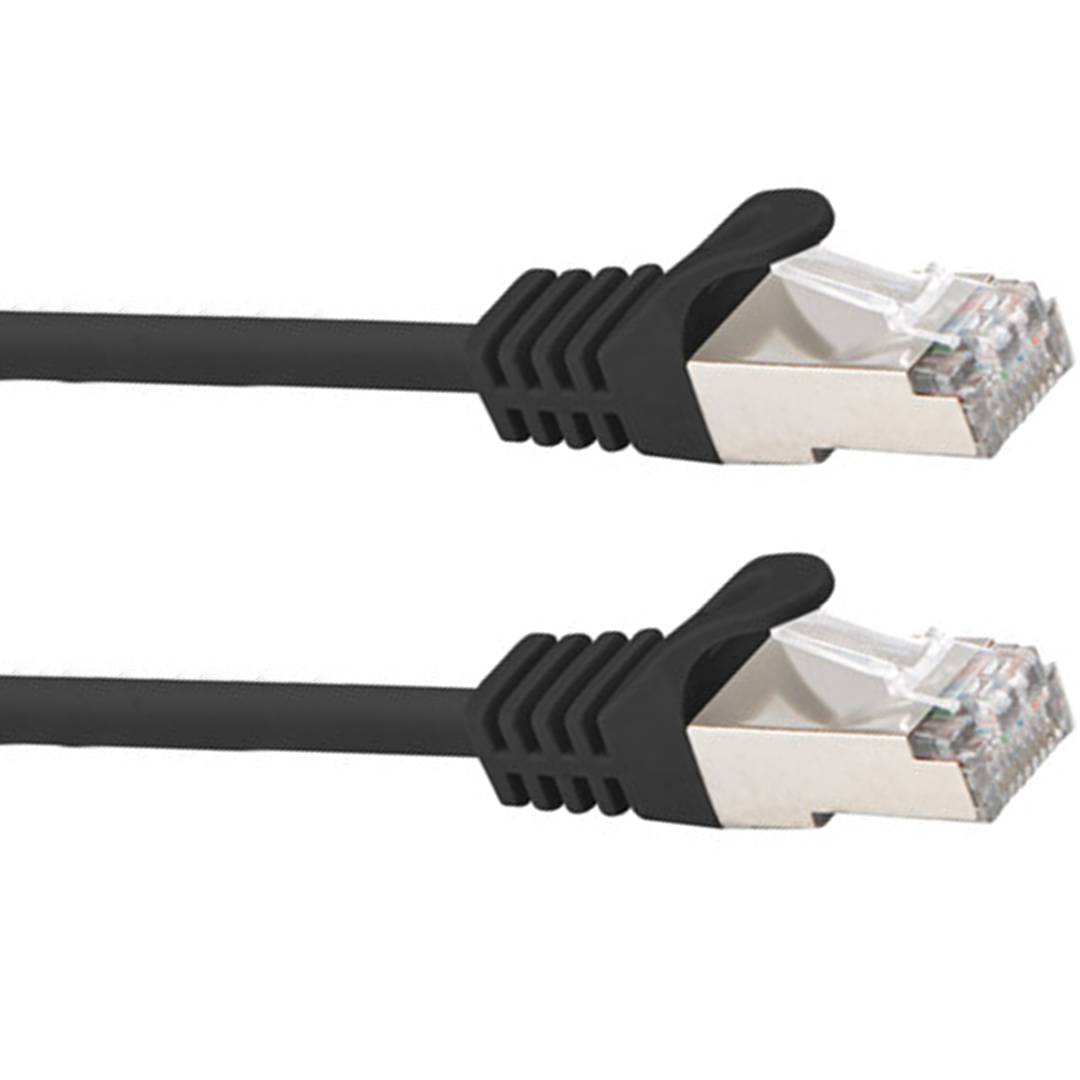 Cable de xarxa ethernet FTP Cat.6 negre 50cm