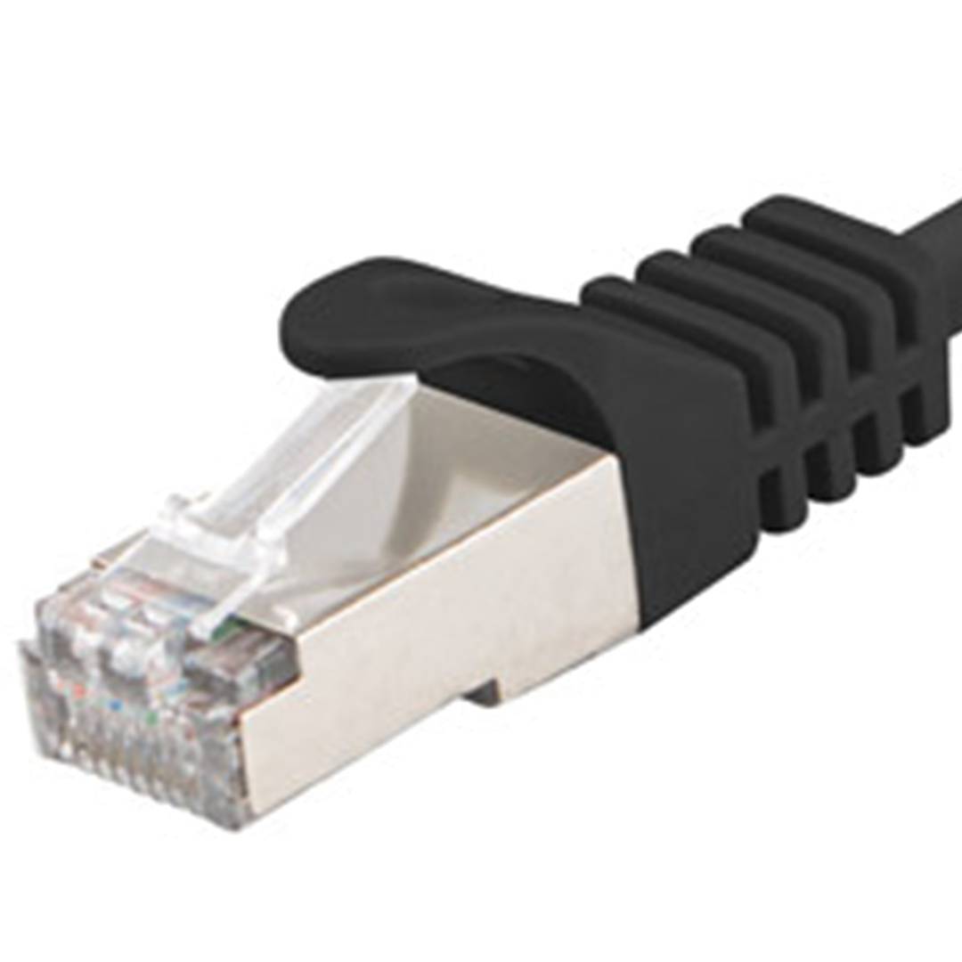 Cable de xarxa ethernet FTP Cat.6 negre 50cm