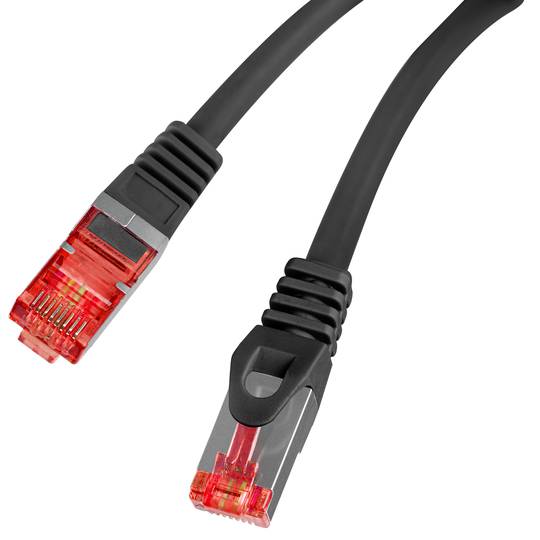 Kabel sieciowy Ethernet klasy E FTP Lanberg Cat.6 czarny 50cm
