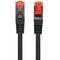 Kabel sieciowy Ethernet klasy E FTP Lanberg Cat.6 czarny 50cm