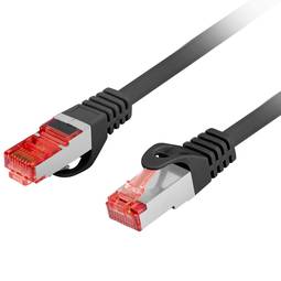 Lanberg PCF6-10CU-0100-BK 1m Cat6 Netzwerkkabel, F/UTP (FTP) mit RJ-45 Steckern an beiden Enden