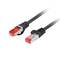 Lanberg Netzwerkkabel 2 m Cat6, F/UTP (FTP) mit RJ-45 Steckern an beiden Enden PCF6-10CU-0200-BK
