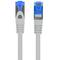 Lanberg cable de red ethernet FTP LSZH CCA Cat. 6a gris 1m Fluke passed