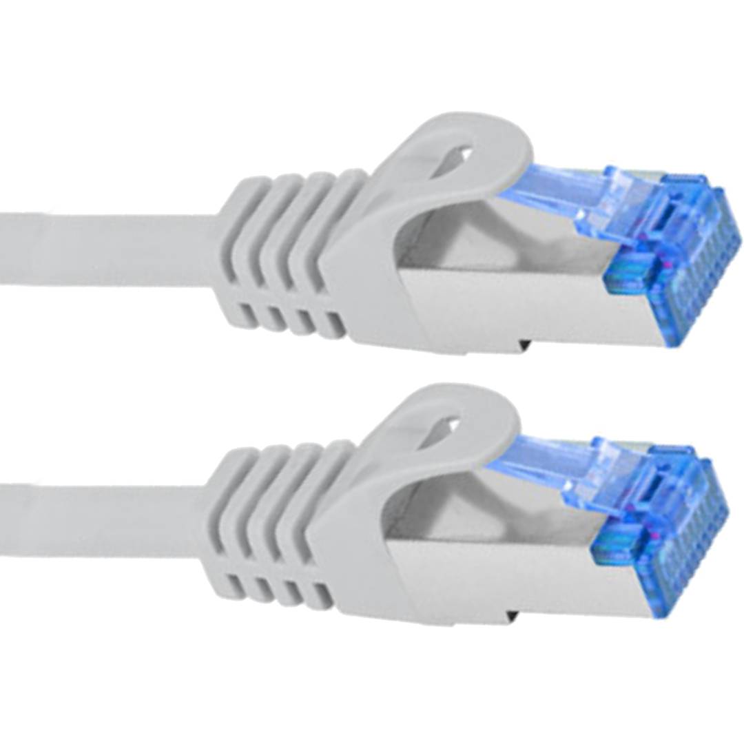 Lanberg cable de red ethernet FTP LSZH CCA Cat. 6a gris 1m Fluke passed