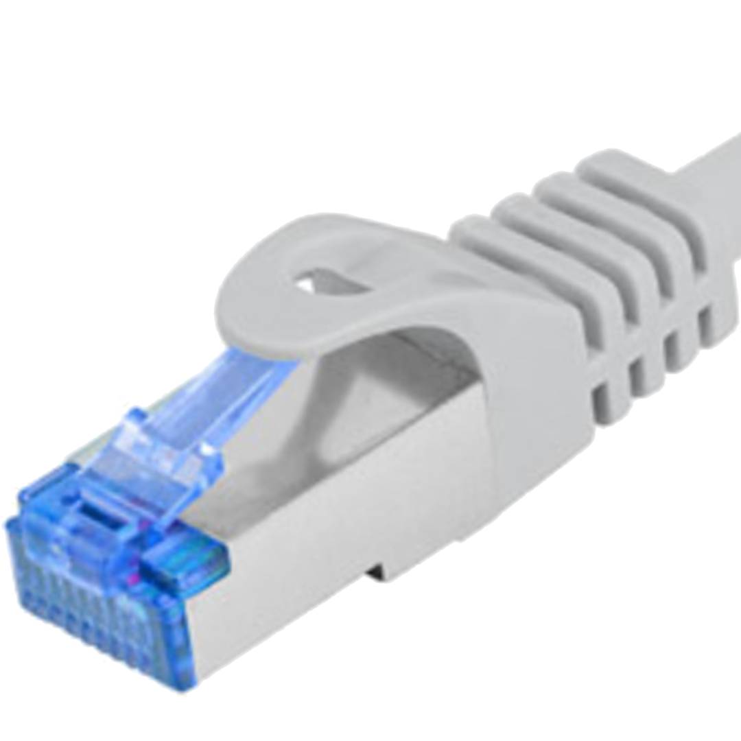 Lanberg cable de red ethernet FTP LSZH CCA Cat. 6a gris 1m Fluke passed