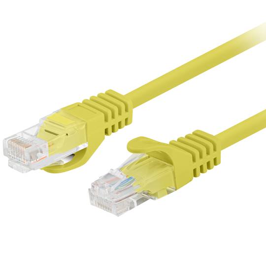 Fluke Tested PCU6-10CC-0025-Y 0.25m Yellow Cat. 6 UTP Ethernet Network Cable