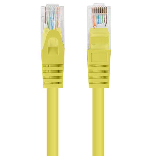 Fluke Tested PCU6-10CC-0025-Y 0.25m Yellow Cat. 6 UTP Ethernet Network Cable