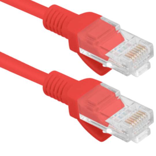 Testato da Fluke PCU6-10CC-1000-R 10m Cat. Cavo di rete Ethernet UTP 6, rosso