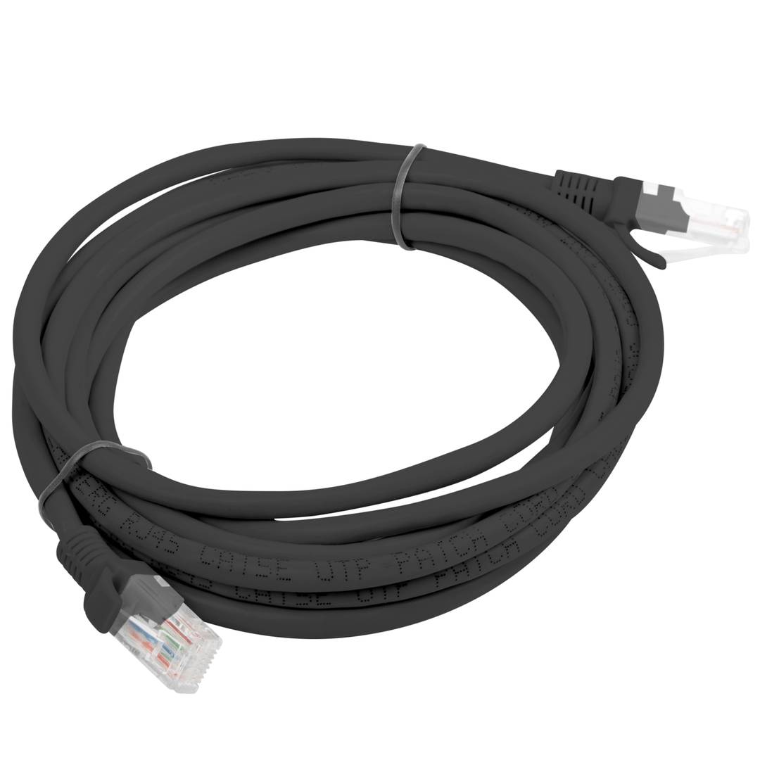 Ethernet netwerkkabel UTP Lanberg Cat.6 zwart 3m