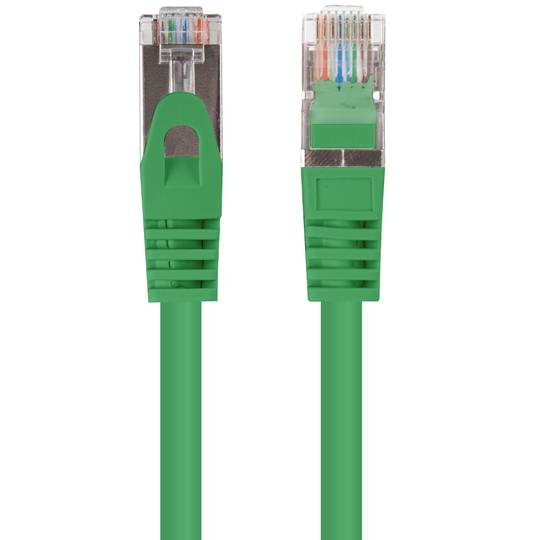 Pacote de 10 cabos de rede Ethernet FTP Cat. 6 0,25 m verde PCF6-20CC-0025-G