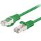 Opakowanie 10 szt. Lanberg kat. 6 Kabel sieciowy FTP 1 m zielony PCF6-20CC-0100-G