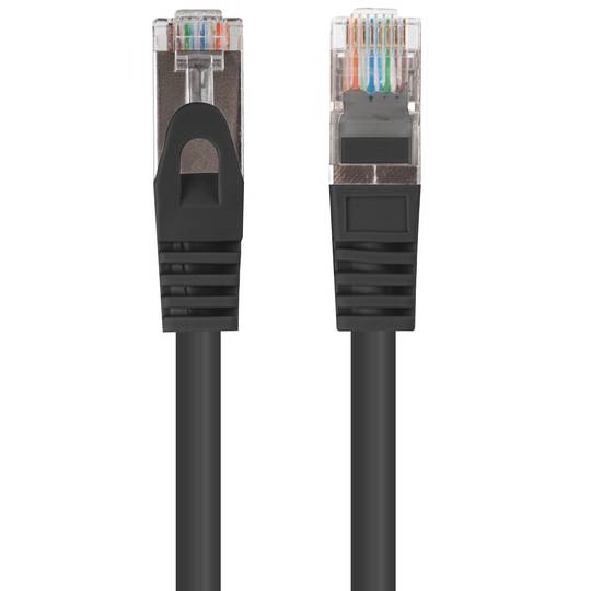 Pacote de 10 cabos de rede FTP Ethernet Cat. 6 de 2 m, preto PCF6-20CC-0200-BK