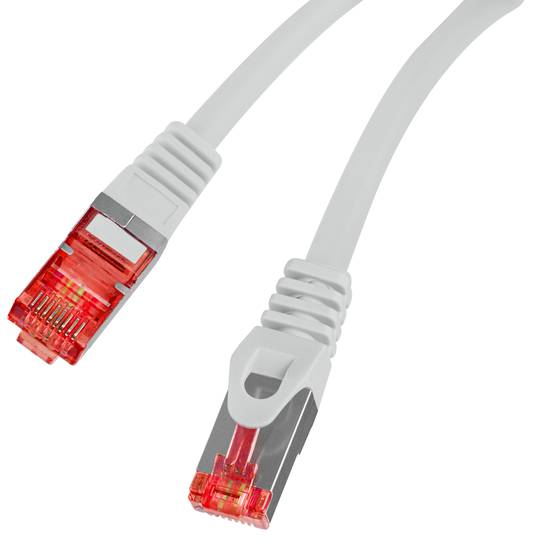 Lanberg Netzwerkkabel 1m Cat6, F/UTP (FTP) mit RJ-45 auf RJ-45 Stecker PCF6-10CU-0100-S
