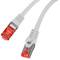 Lanberg Netzwerkkabel 1m Cat6, F/UTP (FTP) mit RJ-45 auf RJ-45 Stecker PCF6-10CU-0100-S