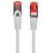 Lanberg Netzwerkkabel 1m Cat6, F/UTP (FTP) mit RJ-45 auf RJ-45 Stecker PCF6-10CU-0100-S