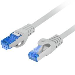 Câble réseau Lanberg cat 6A S/FTP LSZH 0,25 m gris PCF6A-10CC-0025-S